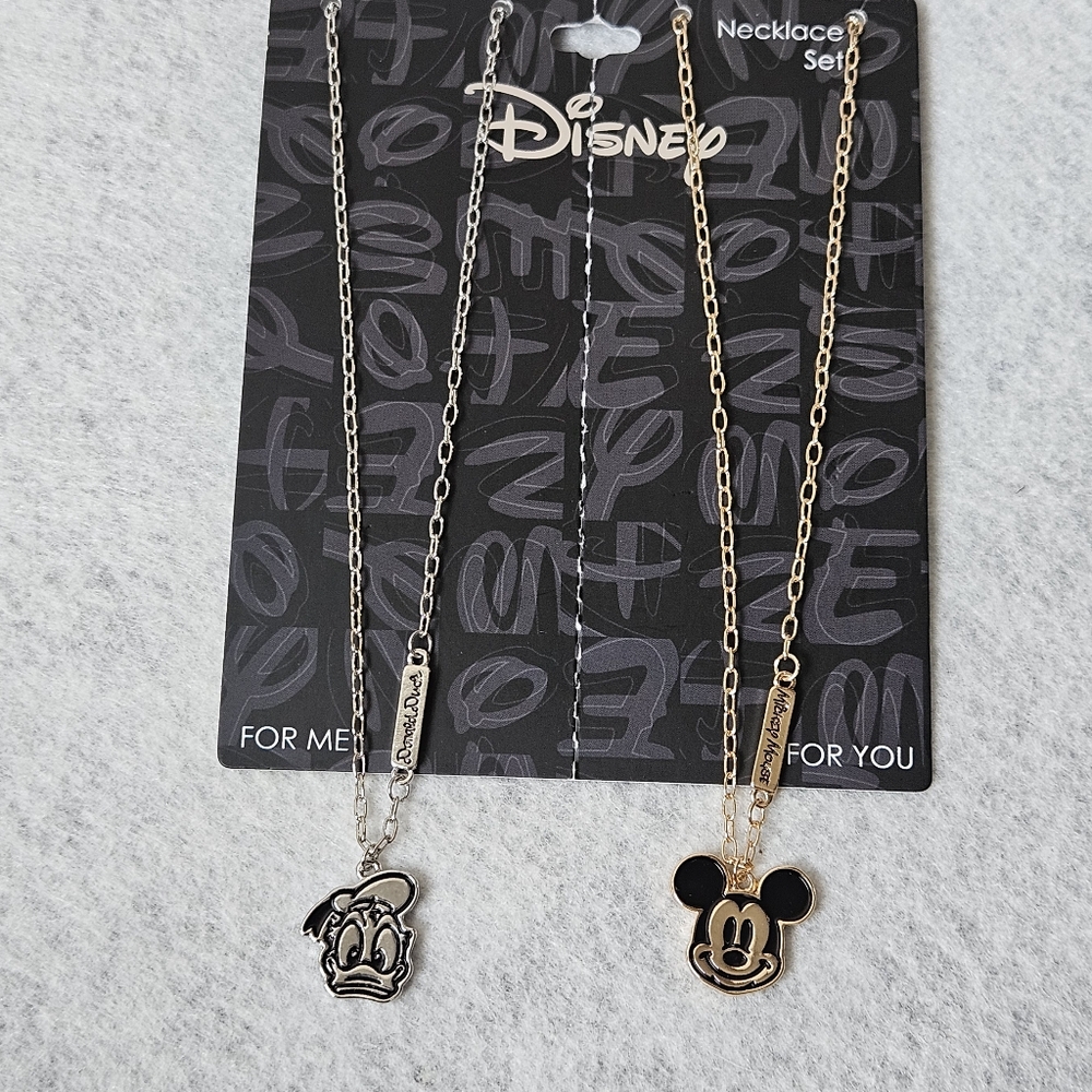 Disney Donald Duck & Mickey Mouse Bestie Necklace Set - Picture 9 of 10